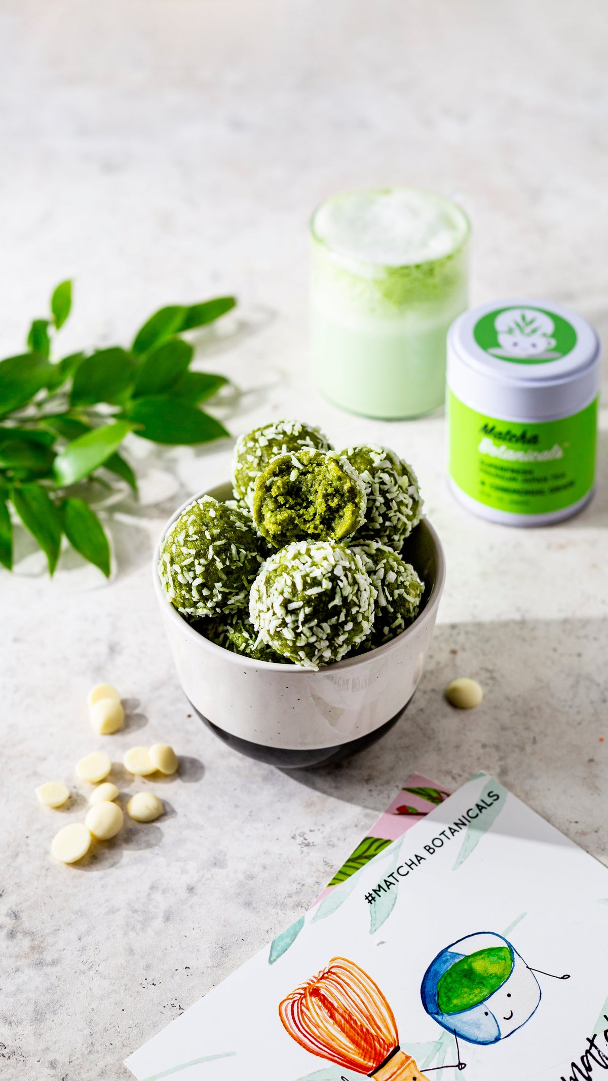 Date and Matcha Truffles 🍬