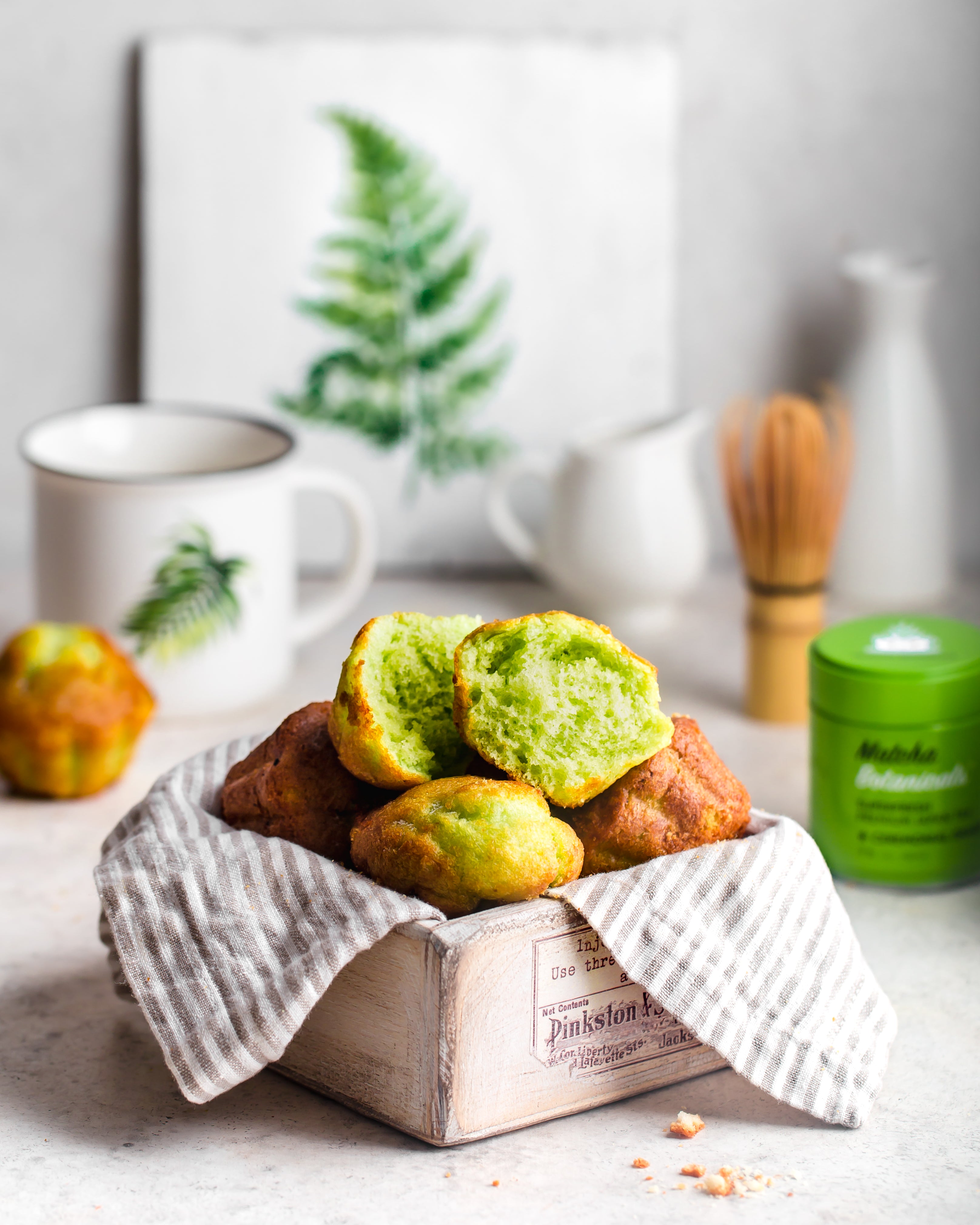 Madeleines-Muffins au matcha