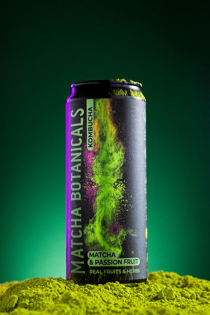 RUDY'S × MATCHA BOTANICALS | KOMBUCHA MATCHA & FRUIT DE LA PASSION